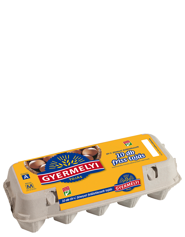 10 db friss tojás UV fénnyel fertőtlenített