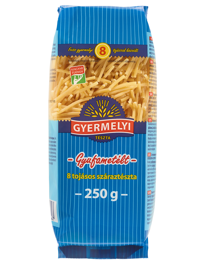 8 tojásos gyufametélt